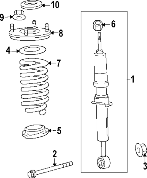 Struts & Components for 2023 Toyota Sequoia #1