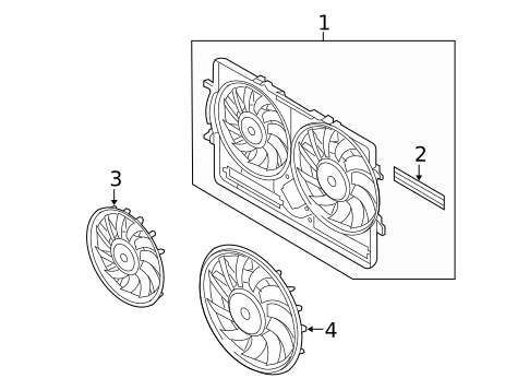 Cooling Fan for 2014 Audi S5 #1
