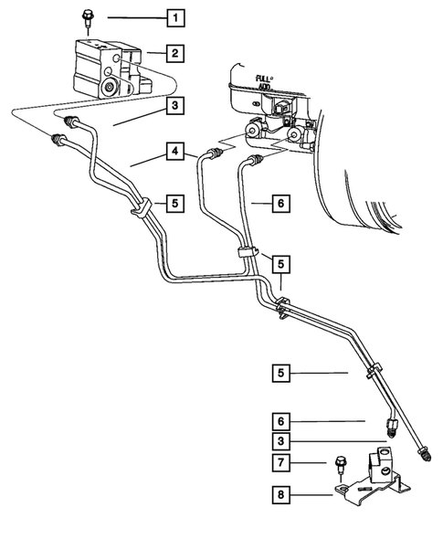 Brake Lines and Hoses for 2005 Dodge Dakota #2