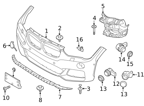 Bumper & Components - Front for 2022 BMW X1 #1