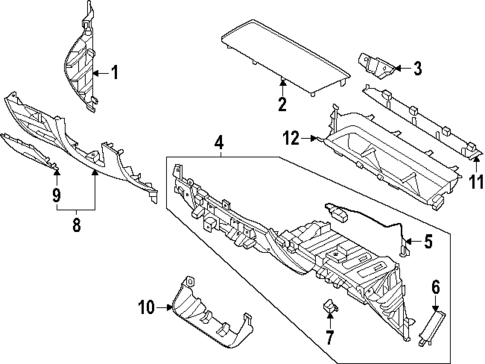 Instrument Panel Components for 2025 Hyundai Santa Cruz #0