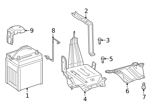 Battery for 2015 Toyota Avalon #1