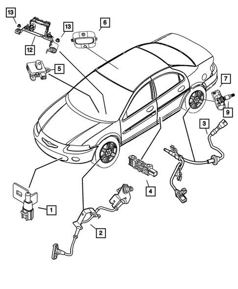 Sensors for 2007 Chrysler Sebring #0