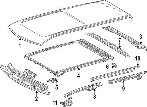 Roof & Components for 2024 Toyota Sequoia #0