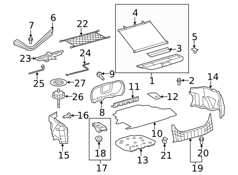 Interior Trim - Rear Body for 2011 Toyota Camry #0