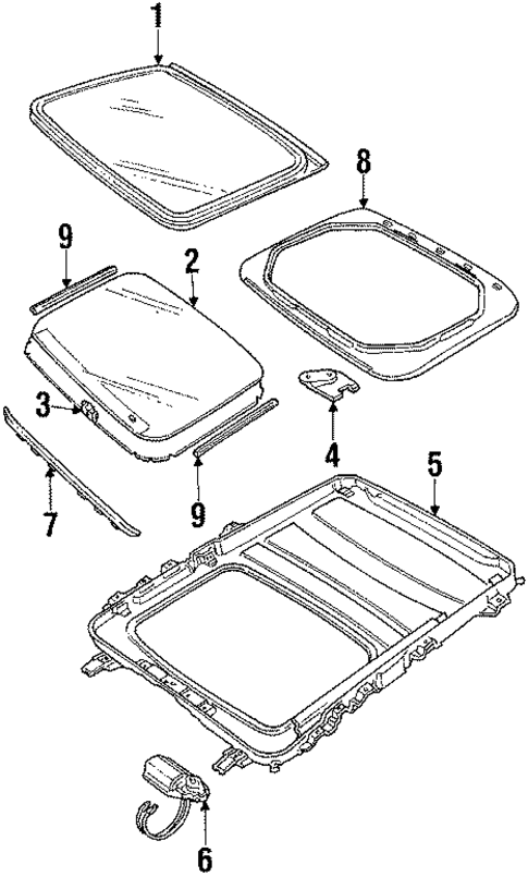 Sunroof for 1985 Cadillac Fleetwood #2