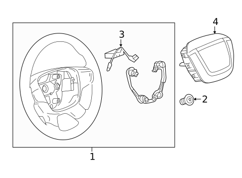 Steering Wheel & Trim for 2017 GMC Canyon #1