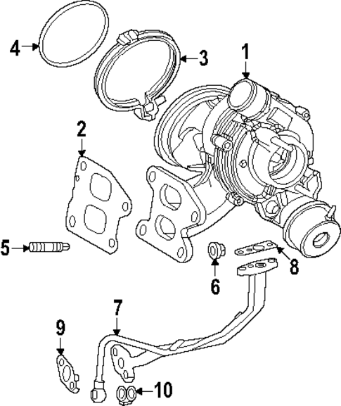 Turbocharger & Components for 2025 Lexus TX500h #0