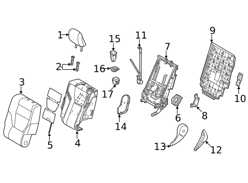 Second Row Seats for 2023 Lexus LX600 #1