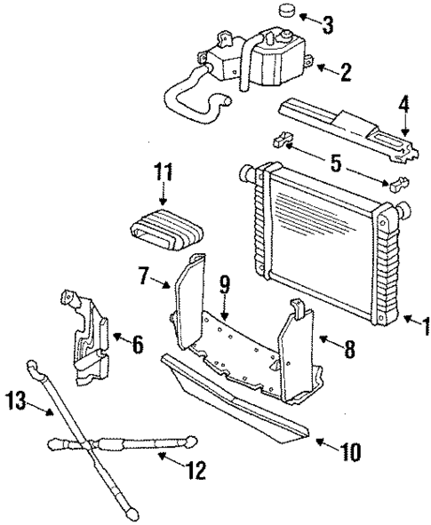 Radiator & Components for 1987 Buick Skylark #0