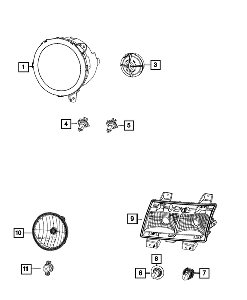 Lamps-Interior and Exterior for 2019 Jeep Wrangler #3
