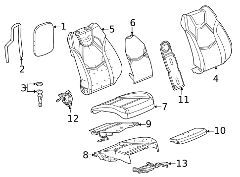Air Bag Components for 2024 Cadillac CT4 #2