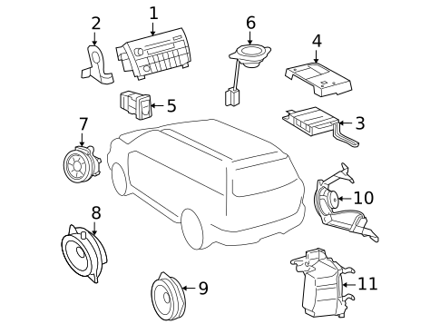Antenna & Radio for 2017 Toyota Sequoia #1