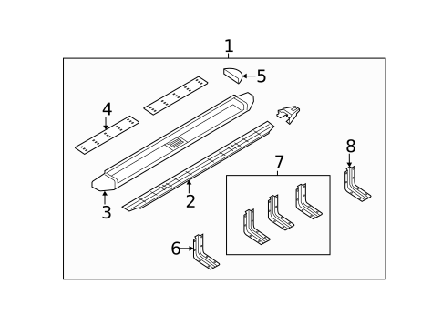 Running Board for 2015 Ford F-250 Super Duty #1