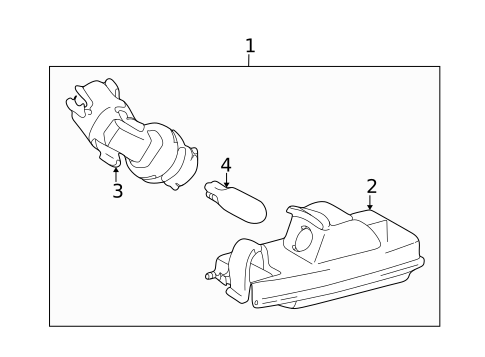 Bulbs - Chassis for 2001 Toyota Echo #2