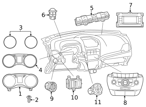 Cluster & Switches for 2022 Ram 3500 #1