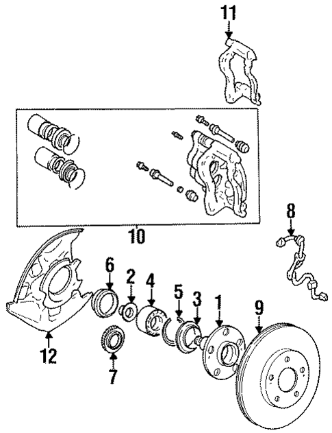 Anti-Lock Brakes for 1993 Toyota MR2 #1
