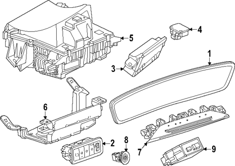 Cluster & Switches for 2025 Buick Enclave #0