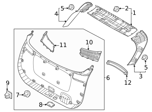 Interior Trim for 2023 Kia Sportage #0