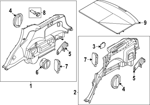 Interior Trim - Rear Body for 2025 Genesis GV80 Coupe #0