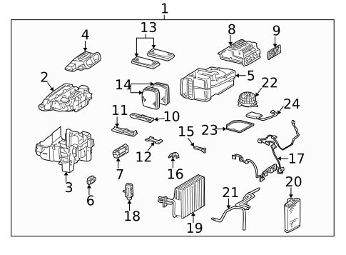 Evaporator & Heater Components for 2003 Mercedes-Benz S 55 AMG® #0
