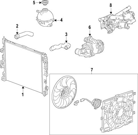 Cooling System for 2019 GMC Sierra 1500 #15