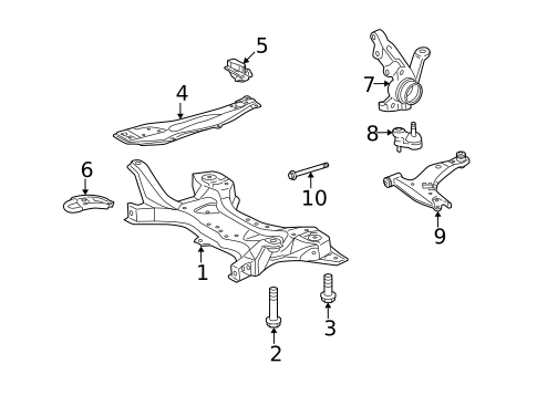 Suspension Components for 2010 Toyota Matrix #1