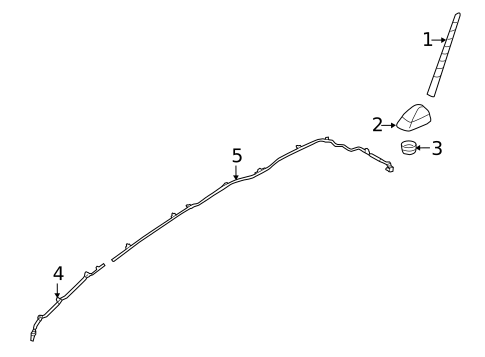 Antenna & Radio for 2012 Hyundai Elantra #1