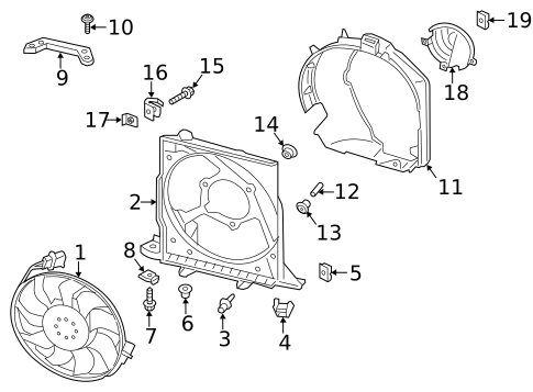 Cooling Fan for 2014 Porsche Cayman #0