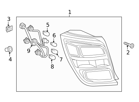 Tail Lamps for 2018 Chevrolet Sonic #1