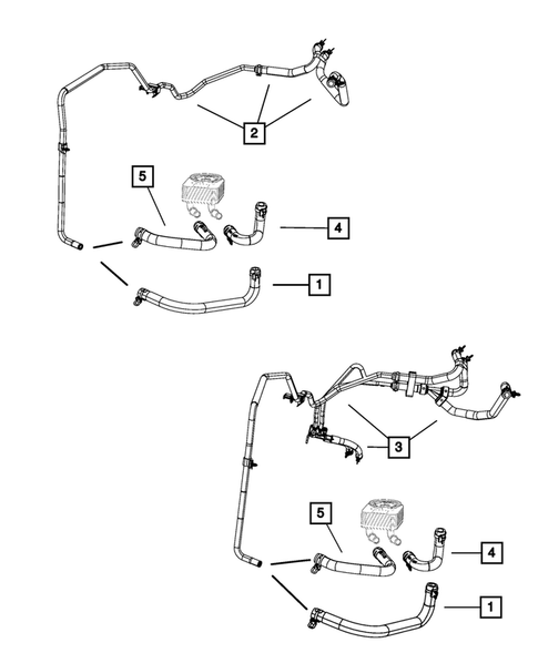 Air Conditioner and Heater Plumbing for 2009 Dodge Journey #2