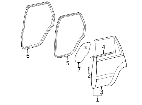 Door & Components for 2009 Toyota 4Runner #1