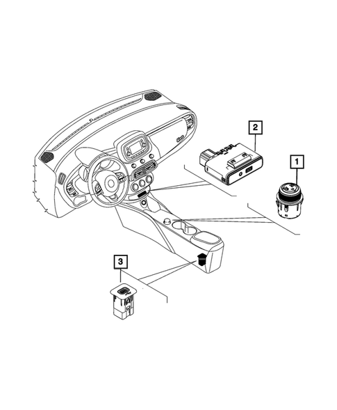 Switches for 2017 Fiat 500X #6