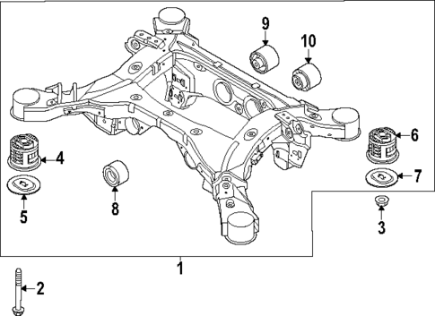 Suspension Mounting for 2025 Genesis GV80 Coupe #0