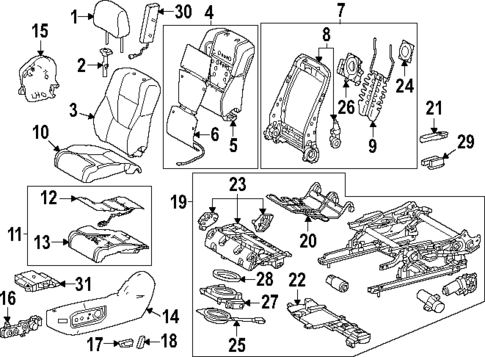 Driver Seat Components for 2024 Toyota Tundra #0