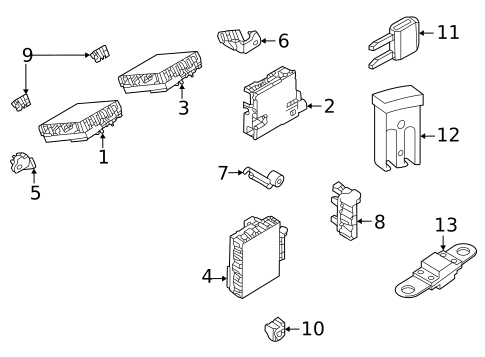 Fuse & Relay for 2023 Land Rover Range Rover #1