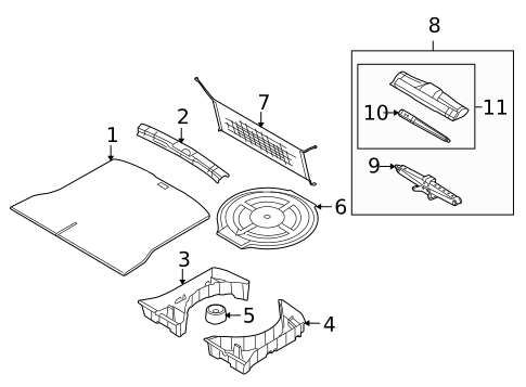 Interior Trim - Rear Body for 2010 Lincoln MKX #0
