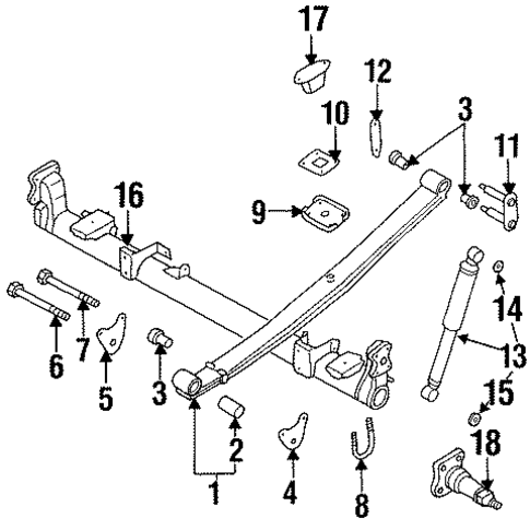 Rear Suspension for 1998 Nissan Quest #0