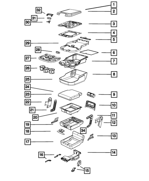 Front Seats - First Row for 2018 Ram 3500 #1