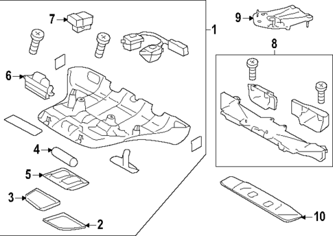 Interior Trim - Roof for 2021 Subaru WRX STI #1