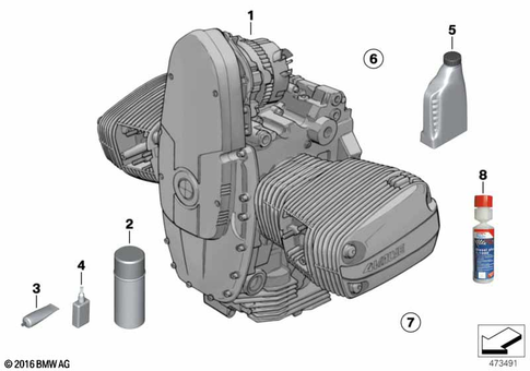 Engine / Running Gear for 2003 BMW-Motorrad R 1150 R #0