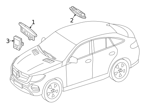 Parking Aid for 2016 Mercedes-Benz GLE450 AMG #0