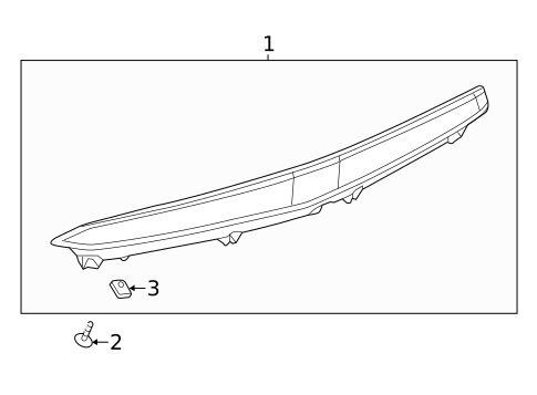 High Mounted Stop Lamp for 2019 Chevrolet Silverado 1500 #2