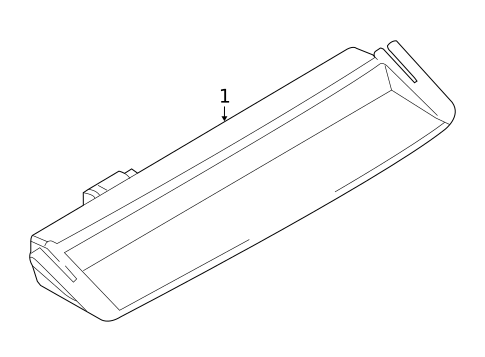 High Mounted Stop Lamp for 2009 Volkswagen Passat #0