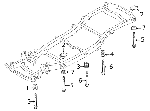 Frame & Components for 2017 Nissan Armada #1