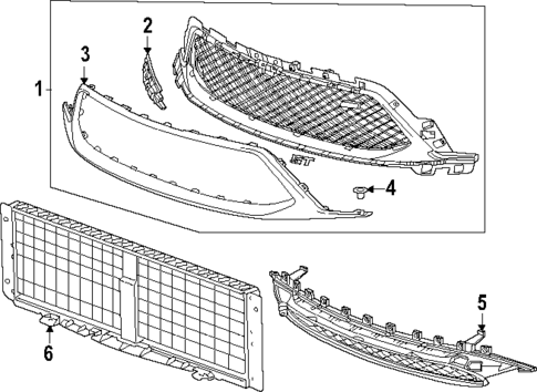 Grille & Components for 2024 Buick Encore GX #0