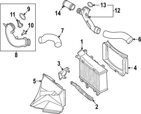 Intercooler for 2025 Audi RS7 Sportback #0