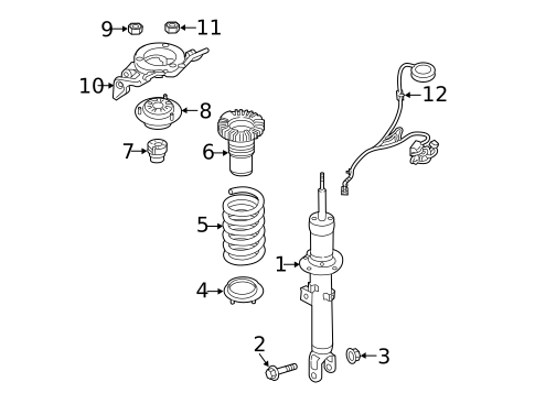 Struts & Components for 2017 Genesis G90 #0