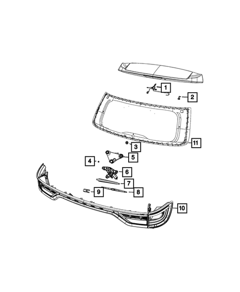 Wiper and Washer System for 2023 Dodge Durango #1