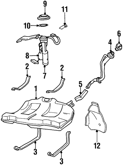 Fuel System Components for 1997 Buick LeSabre #0